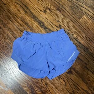 Lululemon hotty hot lowrise shorts wild indigo